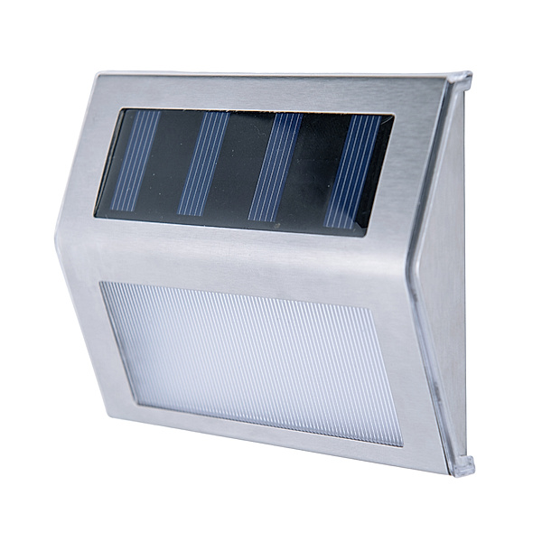 Näve Leuchten LED Solarleuchte Aussenleuchte mit LED Platine (Farbe: stahl-blank)