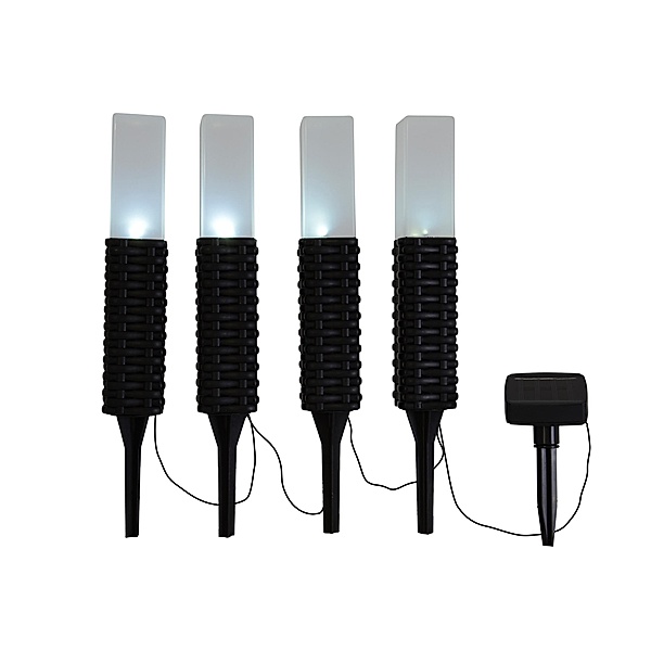 Näve Leuchten LED Solarleuchte LED Solarleuchte mit LED Platine (Farbe: schwarz)