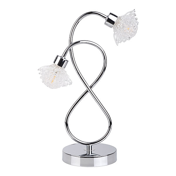 Näve Leuchten LED Tischleuchte Flower mit G9 (Farbe: chrome)