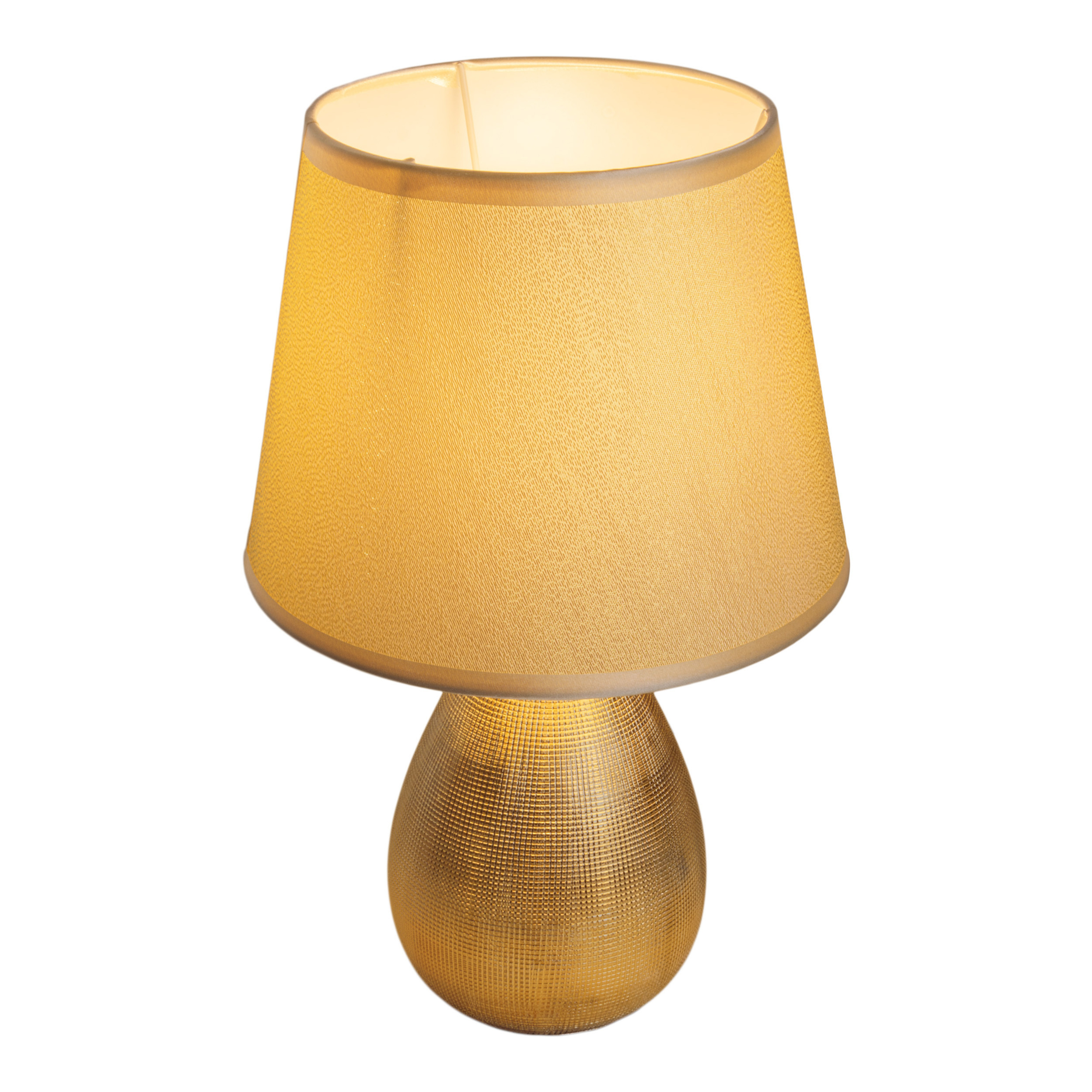E14 Tischleuchte SIMPLY Farbe: Näve Leuchten CERAMICS gold mit