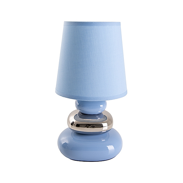 Näve Leuchten Tischleuchte STONEY mit E14 (Farbe: blau)