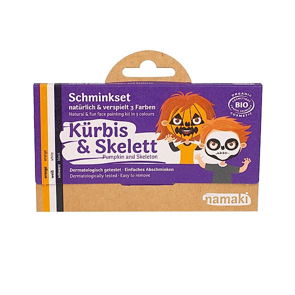 Namaki Kinderschmink-Set Kürbis & Skelett