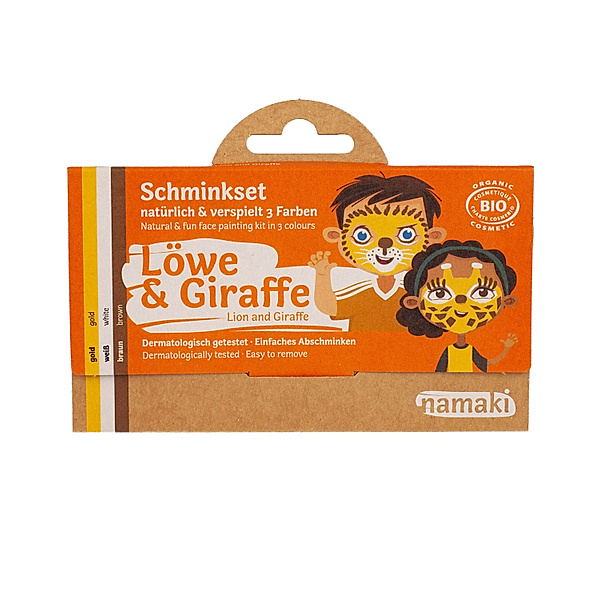 Namaki Kinderschmink-Set Löwe & Giraffe