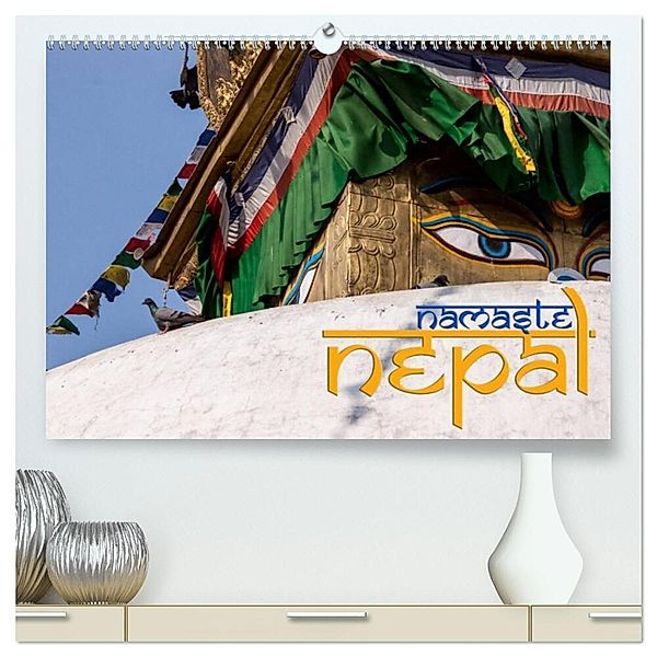 Namaste Nepal (hochwertiger Premium Wandkalender 2024 DIN A2 quer), Kunstdruck in Hochglanz, Gerald Pohl