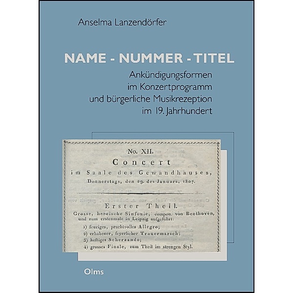 Name - Nummer - Titel, Anselma Lanzendörfer