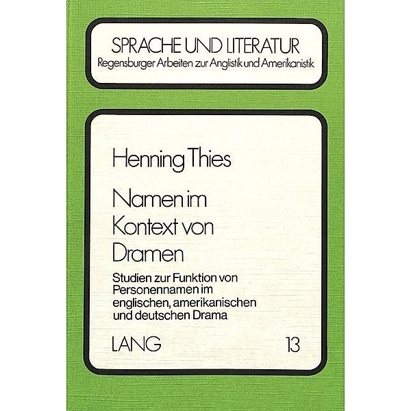 Namen im Kontext von Dramen, Henning Thies