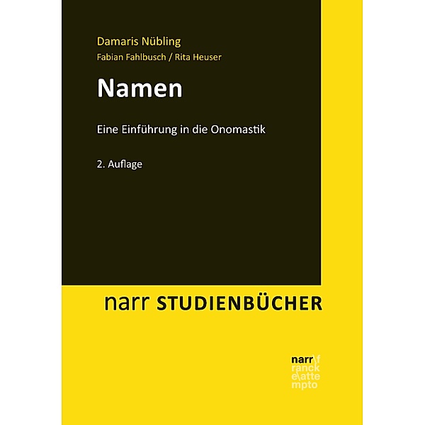 Namen / narr studienbücher, Damaris Nübling, Fabian Fahlbusch, Rita Heuser