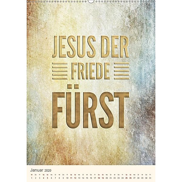 Namen von Jesus (Wandkalender 2020 DIN A2 hoch), ©KAVODEDITION SWITZERLAND