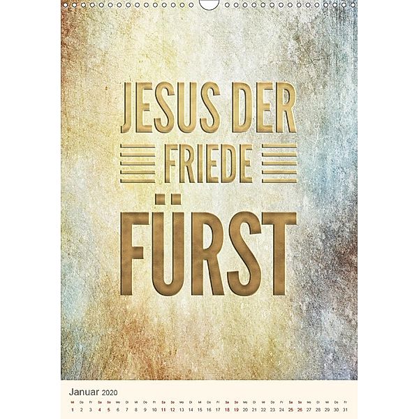 Namen von Jesus (Wandkalender 2020 DIN A3 hoch), ©KAVODEDITION SWITZERLAND