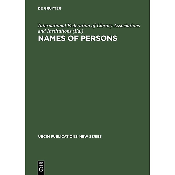 Names of Persons