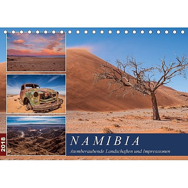 Namibia - Atemberaubende Landschaften und Impressionen (Tischkalender 2018 DIN A5 quer), Peter Härlein