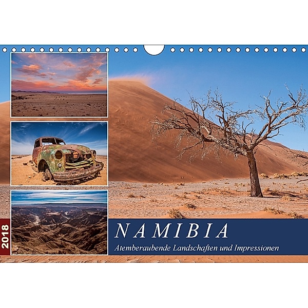 Namibia - Atemberaubende Landschaften und Impressionen (Wandkalender 2018 DIN A4 quer), Peter Härlein