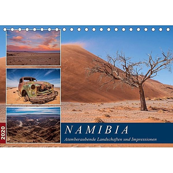 Namibia - Atemberaubende Landschaften und Impressionen (Tischkalender 2020 DIN A5 quer), Peter Härlein