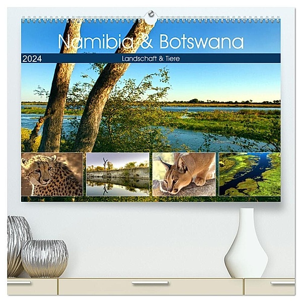 Namibia & Botswana (hochwertiger Premium Wandkalender 2024 DIN A2 quer), Kunstdruck in Hochglanz, Astrid Ziemer