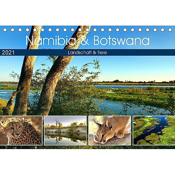 Namibia & Botswana (Tischkalender 2021 DIN A5 quer), Astrid Ziemer