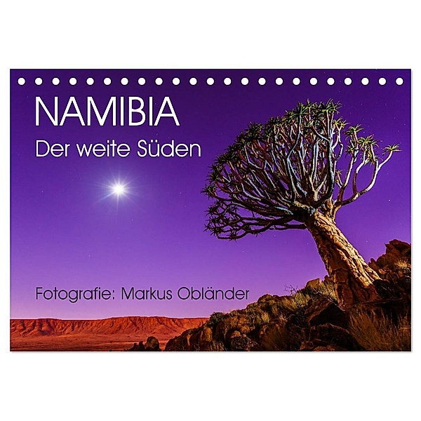 Namibia - Der weite Süden (Tischkalender 2024 DIN A5 quer), CALVENDO Monatskalender, Markus Obländer