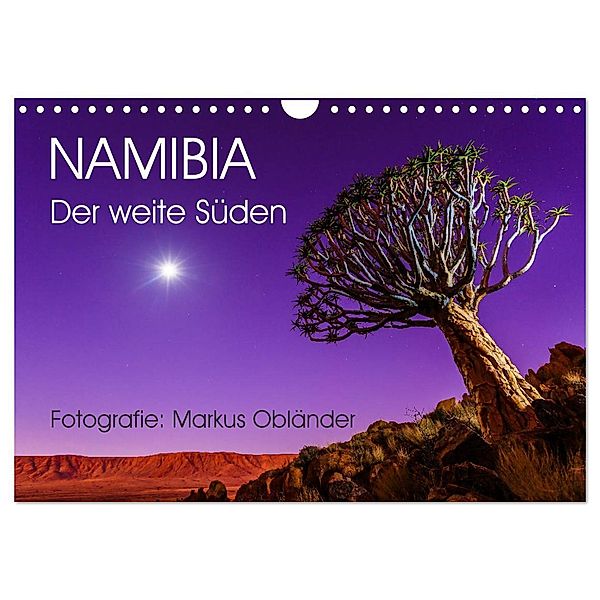 Namibia - Der weite Süden (Wandkalender 2024 DIN A4 quer), CALVENDO Monatskalender, Markus Obländer