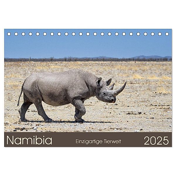 Namibia - einzigartige Tierwelt (Tischkalender 2025 DIN A5 quer), CALVENDO Monatskalender, Calvendo, Christian Alpert