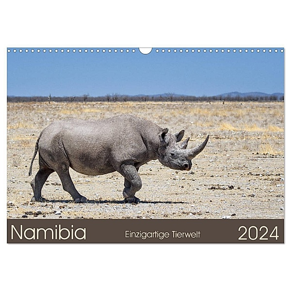 Namibia - einzigartige Tierwelt (Wandkalender 2024 DIN A3 quer), CALVENDO Monatskalender, Christian Alpert