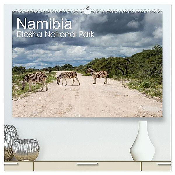 Namibia - Etosha National Park (hochwertiger Premium Wandkalender 2024 DIN A2 quer), Kunstdruck in Hochglanz, Juergen Schonnop