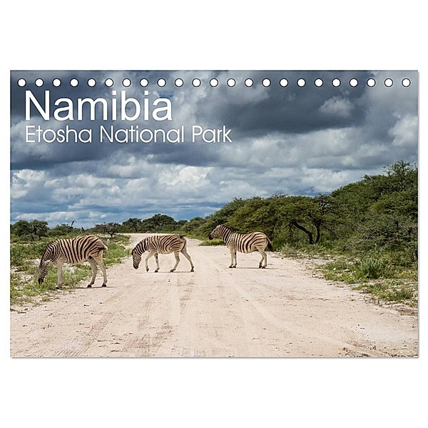 Namibia - Etosha National Park (Tischkalender 2024 DIN A5 quer), CALVENDO Monatskalender, Juergen Schonnop