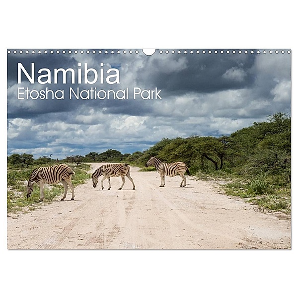Namibia - Etosha National Park (Wandkalender 2024 DIN A3 quer), CALVENDO Monatskalender, Juergen Schonnop