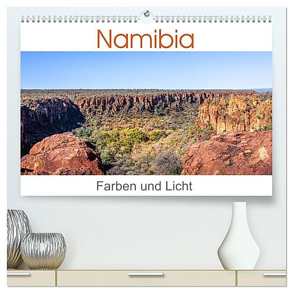 Namibia - Farben und Licht (hochwertiger Premium Wandkalender 2024 DIN A2 quer), Kunstdruck in Hochglanz, Thomas Gerber