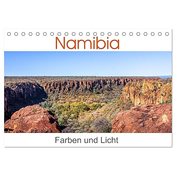 Namibia - Farben und Licht (Tischkalender 2024 DIN A5 quer), CALVENDO Monatskalender, Thomas Gerber