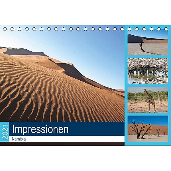 Namibia Impressionen (Tischkalender 2021 DIN A5 quer), Sabine Reuke