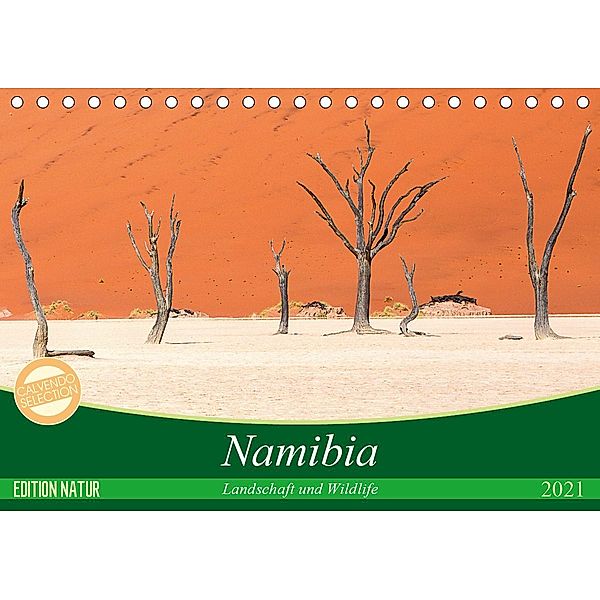 Namibia Landschaft und Wildlife (Tischkalender 2021 DIN A5 quer), Michele Junio