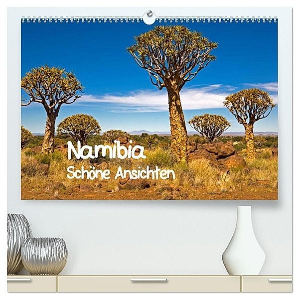 Namibia - Schöne Ansichten (hochwertiger Premium Wandkalender 2024 DIN A2 quer), Kunstdruck in Hochglanz, Ingo Paszkowsky