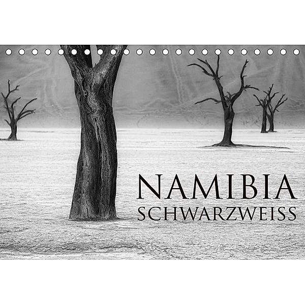 Namibia schwarzweiß (Tischkalender 2021 DIN A5 quer), Michael Voß