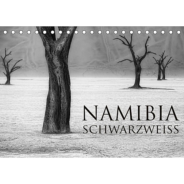 Namibia schwarzweiß (Tischkalender 2023 DIN A5 quer), Michael Voß