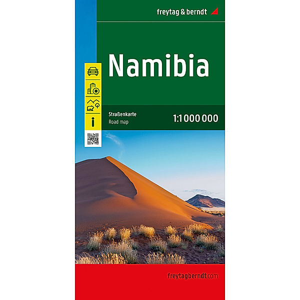 Namibia, Straßenkarte 1:1.000.000, freytag & berndt