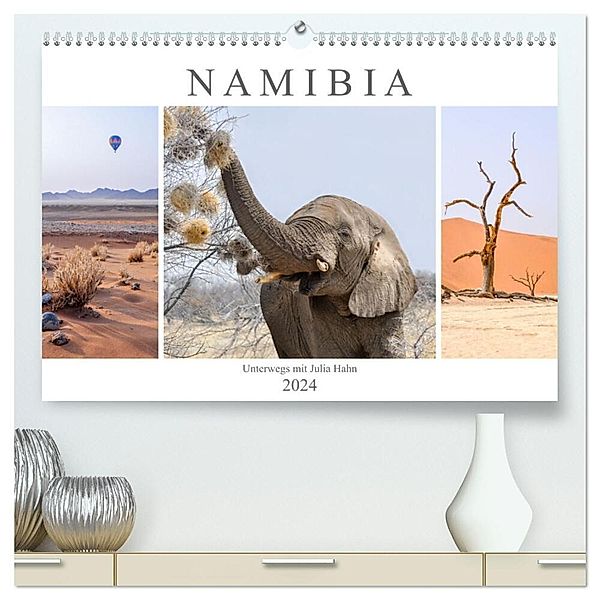Namibia - unterwegs mit Julia Hahn (hochwertiger Premium Wandkalender 2024 DIN A2 quer), Kunstdruck in Hochglanz, Julia Hahn