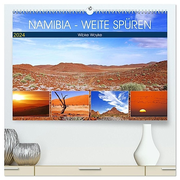 Namibia - Weite spüren (hochwertiger Premium Wandkalender 2024 DIN A2 quer), Kunstdruck in Hochglanz, Wibke Woyke
