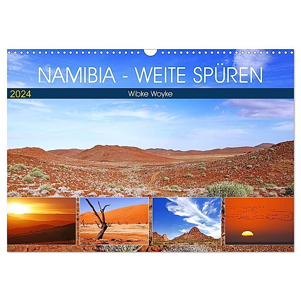 Namibia - Weite spüren (Wandkalender 2024 DIN A3 quer), CALVENDO Monatskalender, Wibke Woyke