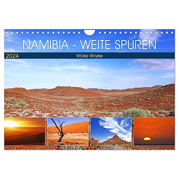 Namibia - Weite spüren (Wandkalender 2024 DIN A4 quer), CALVENDO Monatskalender, Wibke Woyke