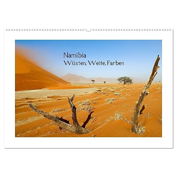 Namibia - Wüsten, Weite, Farben (Wandkalender 2024 DIN A2 quer), CALVENDO Monatskalender, Britta Kärcher