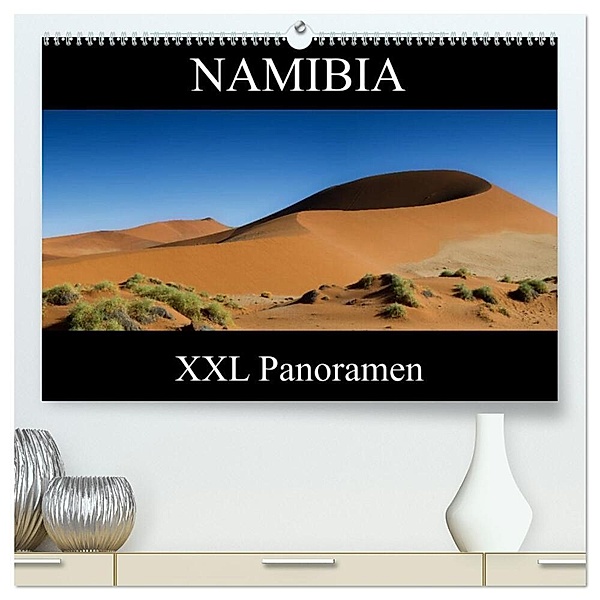 Namibia - XXL Panoramen (hochwertiger Premium Wandkalender 2024 DIN A2 quer), Kunstdruck in Hochglanz, Juergen Schonnop