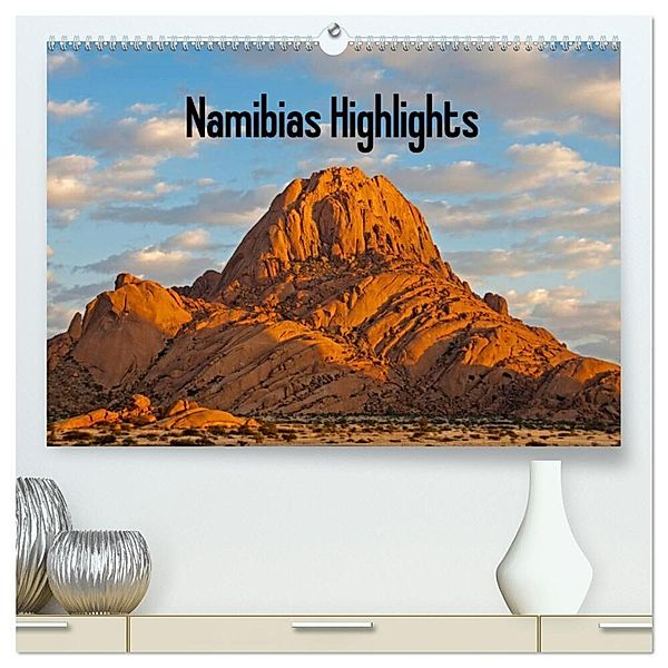 Namibias Highlights (hochwertiger Premium Wandkalender 2024 DIN A2 quer), Kunstdruck in Hochglanz, Frauke Scholz