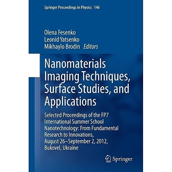 Nanomaterials Imaging Techniques, Surface Studies, and Applications / Springer Proceedings in Physics Bd.146