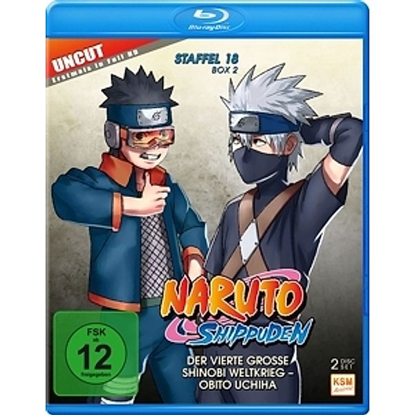 Naruto Shippuden - Der vierte große Shinobi Weltkrieg - Obito Uchiha - Staffel 18.2: Folgen 603-613 Uncut Edition, N, A