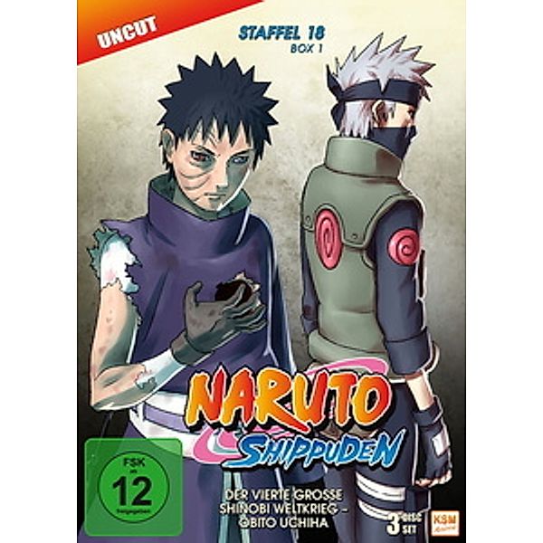 Naruto Shippuden - Die komplette Staffel 18, Box 1, Masashi Kishimoto, Liam Obrien