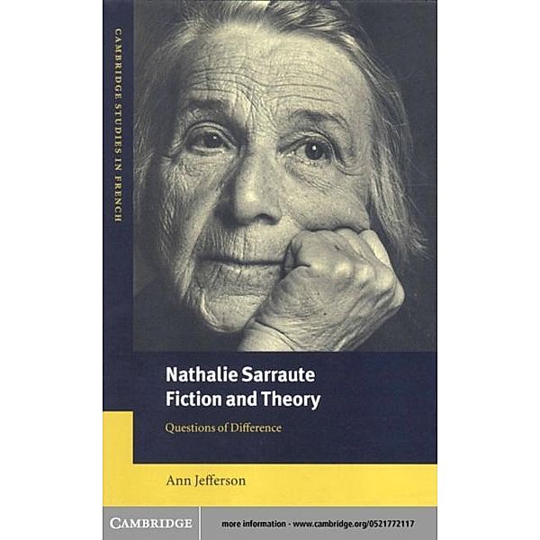 Nathalie Sarraute, Fiction and Theory, Ann Jefferson