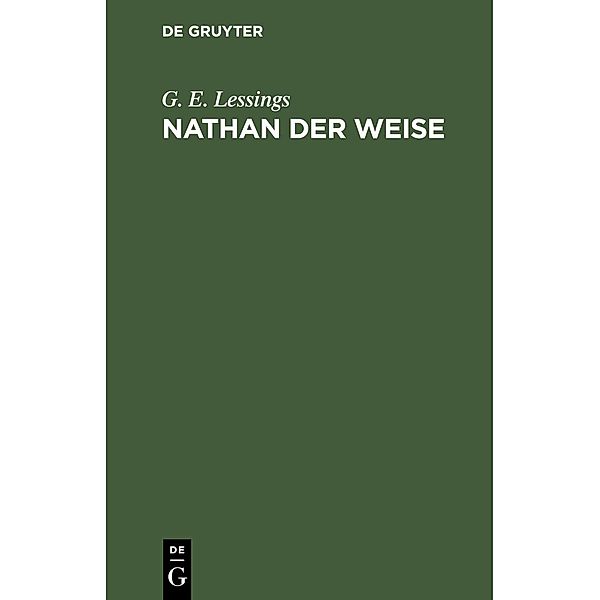 Nathan der Weise, G. E. Lessings