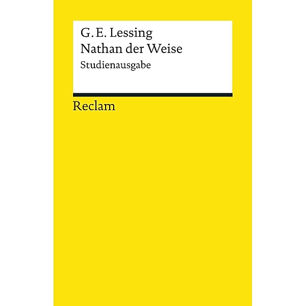 Nathan der Weise (Studienausgabe) / Reclams Universal-Bibliothek, Gotthold Ephraim Lessing