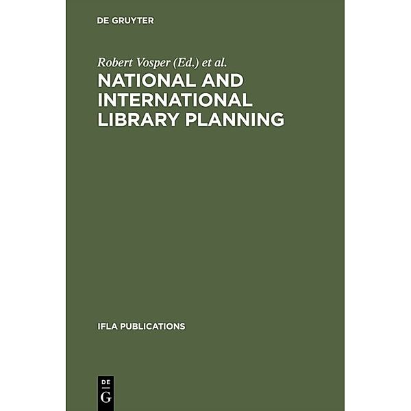 National and international library planning