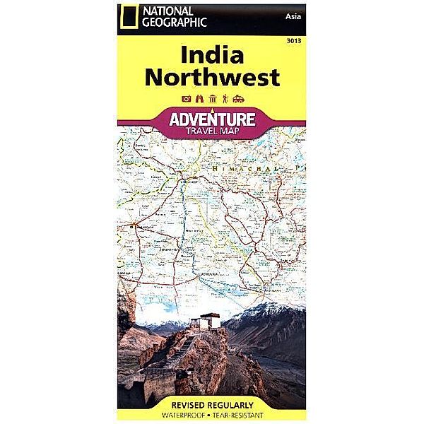 National Geographic Adventure Map India Northwest