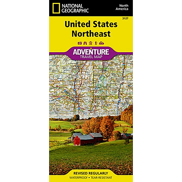 National Geographic Adventure Map United States, Northeast